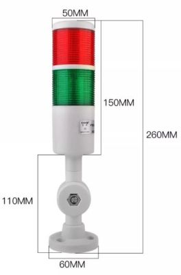 Đèn Báo Hiệu 2 màu có còi PT50-2T-J